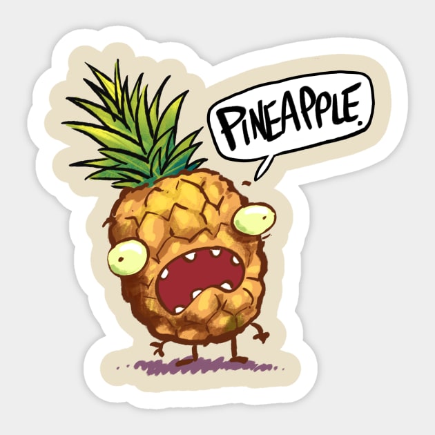 Pineapple Sticker by neilkohney